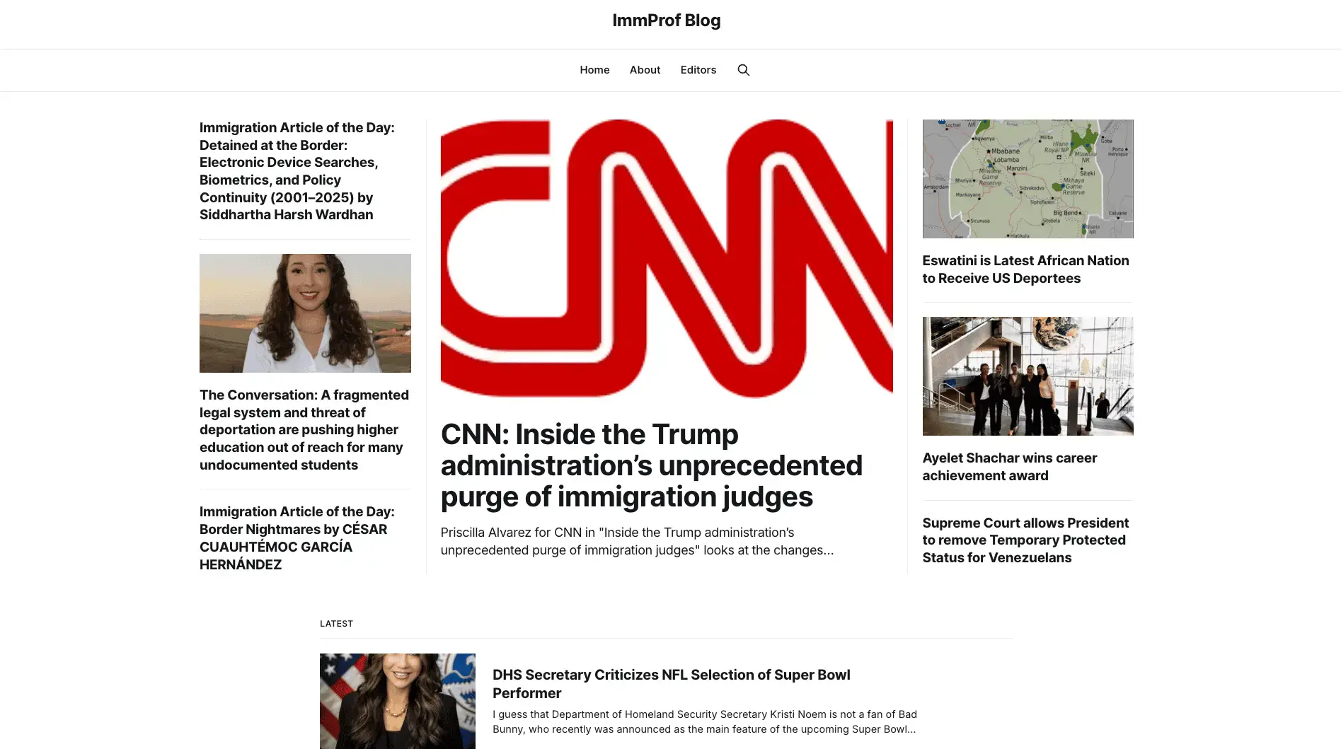 Immigration Professor Blog Platform